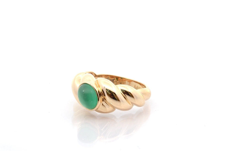 Bague 54 Van Cleef & Arpels - Bague en or 18k et chrysoprase 58 Facettes 26966dv