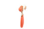 Boucles d'oreilles Boucles d’oreilles anciennes en or 18K, corail et perles de culture 58 Facettes 26993