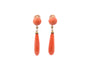 Boucles d'oreilles Boucles d’oreilles anciennes en or 18K, corail et perles de culture 58 Facettes 26993