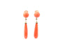 Boucles d'oreilles Boucles d’oreilles anciennes en or 18K, corail et perles de culture 58 Facettes 26993