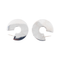 Boucles d'oreilles Boucles d’oreilles créoles en or blanc 18 carats 58 Facettes 2699668CN