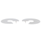 Boucles d'oreilles Boucles d'oreilles Créoles Or blanc 58 Facettes 2699668CN