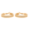 Boucles d'oreilles Van Cleef & Arpels Perlée - Boucles d’oreilles créoles en or jaune et diamants 58 Facettes 2699805CN