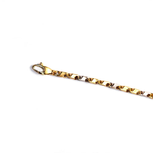 Bracelet Bracelet bicolore en or 18k, 21 cm 58 Facettes EC00GB290A0CE