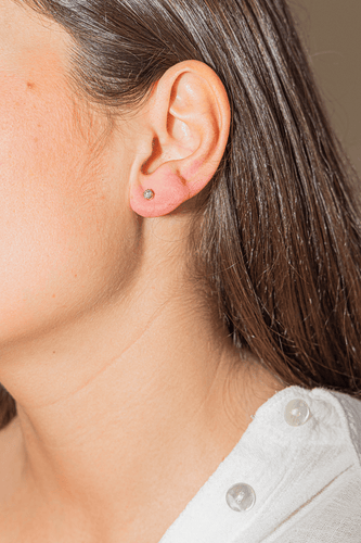 Boucles d'oreilles Boucles d’oreilles puces en or jaune 18 carats et diamants 58 Facettes 2700158CN