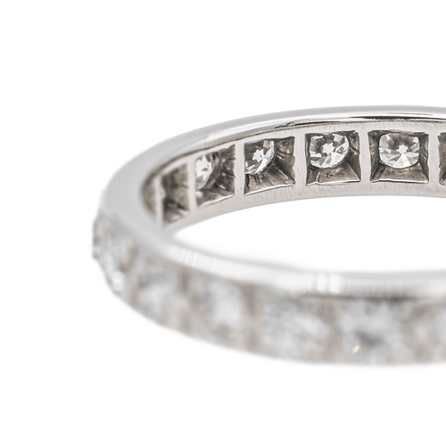 Bague 51 Alliance - Bague en or blanc 18 carats et diamants 58 Facettes 2700178CN