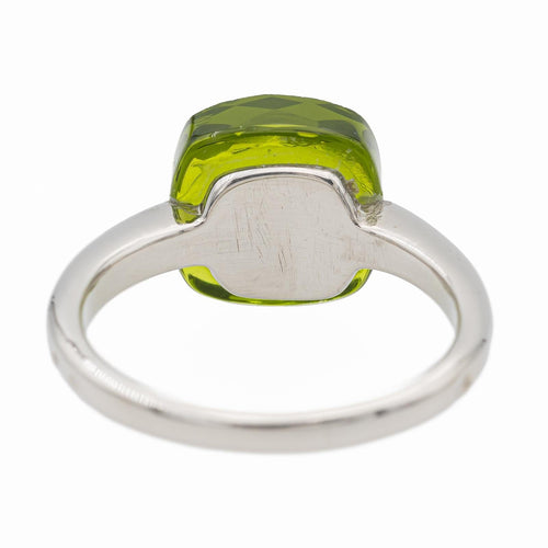 Bague 53.5 Bague Or blanc Péridot 58 Facettes 2700727CD