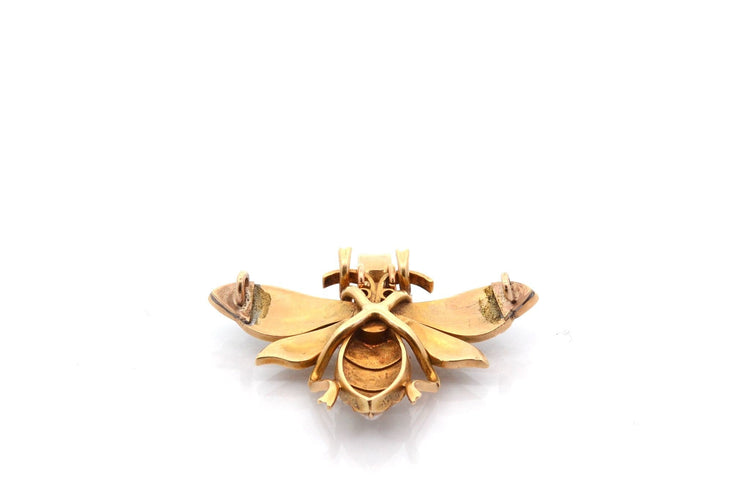 Pendentif Pendentif ancien en or 18k avec perles fines et rubis 58 Facettes 27060