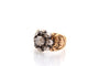 Bague 54 Bague ancienne en or 18k et argent sertie de diamants 58 Facettes 27061