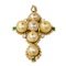 Pendentif Pendentif Croix Or jaune Perle, Diamant, Emeraude 58 Facettes 2709061CN