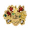 Bague 52 Bague Cocktail Or jaune Corail, Péridot, Perle 58 Facettes 2709310CN