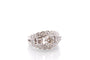 Bague 53 Bague vintage en or blanc 18k et diamants 58 Facettes 27236-27101