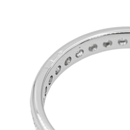 Bague 61 Alliance - Bague en or blanc 18 carats et diamants 58 Facettes 2711805CN