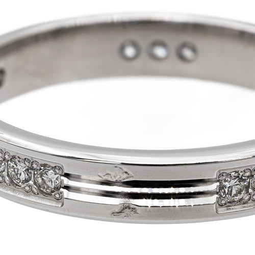 Bague 53 Bague Alliance Or blanc Diamant 58 Facettes 2711886CN