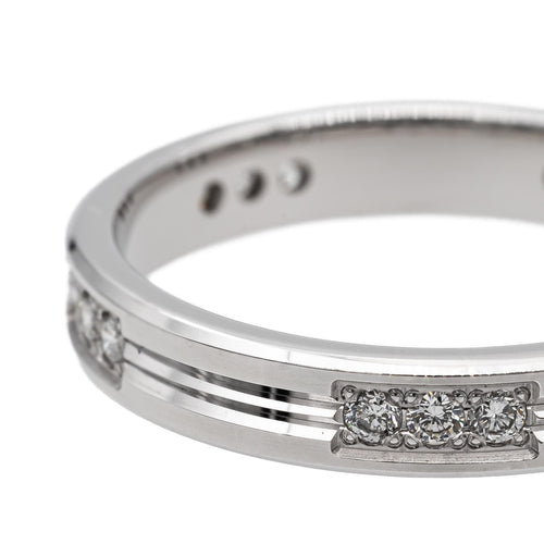 Bague 53 Bague Alliance Or blanc Diamant 58 Facettes 2711886CN