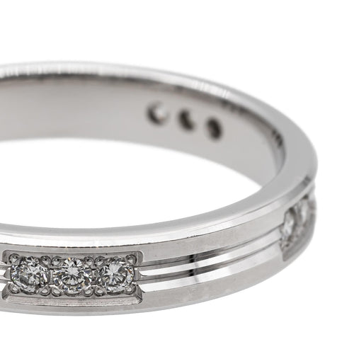 Bague 53 Bague Alliance Or blanc Diamant 58 Facettes 2711886CN