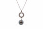 Collier Collier en diamants et perle de culture de Tahiti 58 Facettes 27122