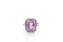 Bague 53 Bague Art déco en platine au saphir violet et diamants 58 Facettes 27137-27182