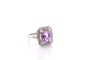 Bague 53 Bague Art déco en platine au saphir violet et diamants 58 Facettes 27137-27182