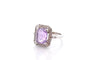 Bague 53 Bague Art déco en platine au saphir violet et diamants 58 Facettes 27137-27182
