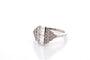 Bague 53 Bague vintage en platine sertie de diamants 58 Facettes 27054a- 27144
