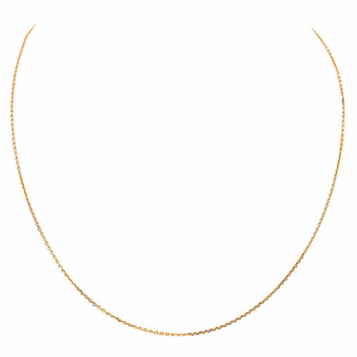 Collier Collier chaîne maille forçat en or rose 18 carats 58 Facettes 2717288CN