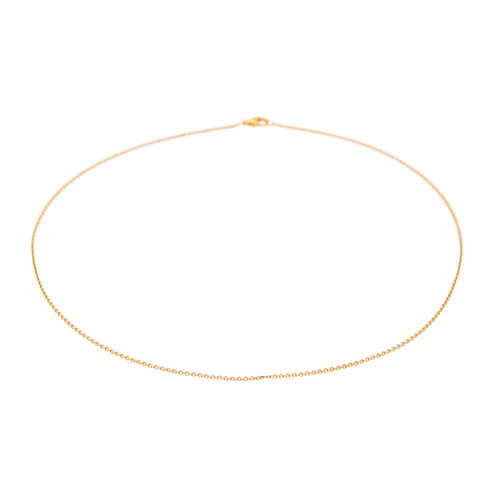Collier Collier chaîne maille forçat en or rose 18 carats 58 Facettes 2717288CN