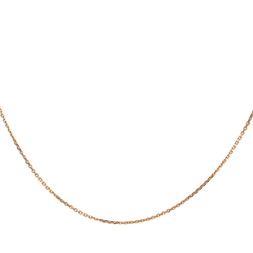 Collier Collier chaîne maille forçat en or rose 18 carats 58 Facettes 2717309CN