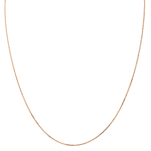 Collier Collier chaîne maille forçat en or rose 18 carats 58 Facettes 2717309CN