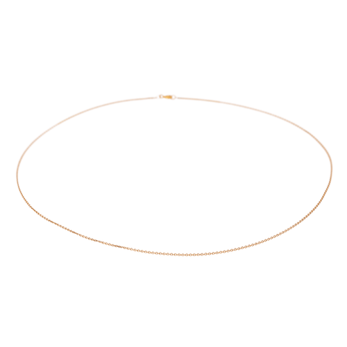 Collier Collier chaîne maille forçat en or rose 18 carats 58 Facettes 2717309CN