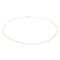 Collier Collier chaîne maille forçat en or rose 18 carats 58 Facettes 2717309CN