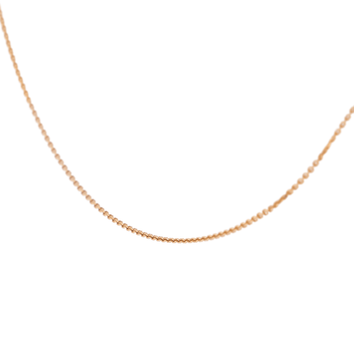 Collier Collier chaîne maille forçat en or rose 18 carats 58 Facettes 2717309CN