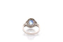 Bague 55 Bague Art déco saphir et diamants en platine 58 Facettes 27175