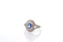 Bague 55 Bague Art déco saphir et diamants en platine 58 Facettes 27175