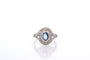 Bague 55 Bague Art déco saphir et diamants en platine 58 Facettes 27175