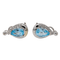 Boucles d'oreilles Boucles d’oreilles clips en or blanc 18 carats topazes et diamants 58 Facettes 2718242CN