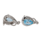 Boucles d'oreilles Boucles d’oreilles clips en or blanc 18 carats topazes et diamants 58 Facettes 2718242CN
