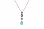 Collier Collier - Pendentif en or 18k avec émeraude, saphir rose et diamants 58 Facettes 27192-27650-27565dv