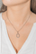 Collier Collier avec pendentif géométrique en or blanc 18 carats, platine et diamants 58 Facettes 2722615CN