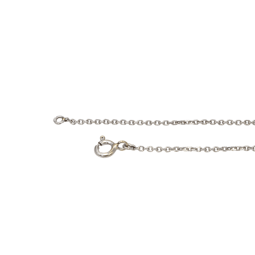 Collier Collier avec pendentif géométrique en or blanc 18 carats, platine et diamants 58 Facettes 2722615CN