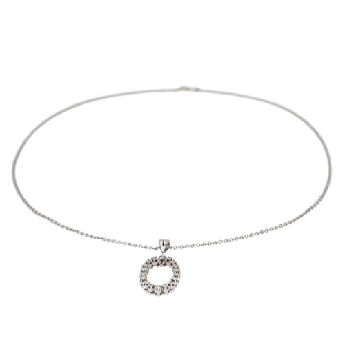 Collier Collier Chaîne + pendentif Or blanc, Platine Diamant 58 Facettes 2722615CN