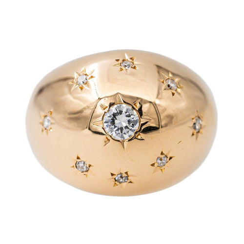 Bague 47.5 Bague Bombée Or rose Diamant 58 Facettes 2722622CN