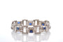 Bracelet Bracelet Art déco en platine, diamants et saphirs 58 Facettes 27239