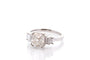 Bague 53 Bague en platine avec diamant 2,14 ct et diamants 58 Facettes 27265-27376