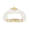 Bracelet Bracelet en or jaune 18 carats avec diamants et perles de culture 58 Facettes 2728212CN