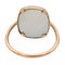 Bague 56 Ginette NY Bague White mop antique Or rose Nacre 58 Facettes 2730190CN