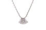 Collier Collier pendentif en or blanc 18k et diamants 58 Facettes 27319
