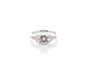 Bague 53 Bague diamant 1,37 ct F/VS1 en platine 58 Facettes 27332-27377
