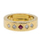 Bague 52 Bague Or jaune Rubis, Diamant 58 Facettes 2734047CN
