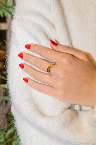 Bague 52 Bague Or jaune Rubis, Diamant 58 Facettes 2734047CN